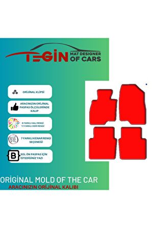 Mazda 6 2012 Ve Sonrası Prime Siyah Halı Bej Kenar Halı Paspas