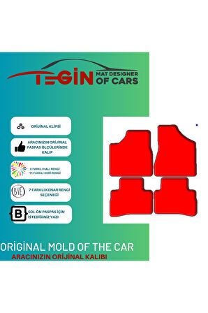 Nissan Murano 2003-2007 Prime Siyah Halı Bej Kenar Halı Paspas