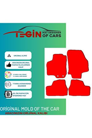 Opel Astra G 1998-2004. Prime Siyah Halı Bej Kenar Halı Paspas