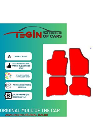 Seat Altea Xl 2006-2015 Prime Siyah Halı Bej Kenar Halı Paspas