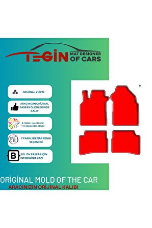 Infiniti I30 1995-1999 Prime Siyah Halı Bej Kenar Halı Paspas