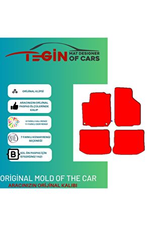 Seat Leon 1m 1998-2004 Prime Siyah Halı Bej Kenar Halı Paspas