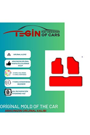 Ford Galaxy 1995-2010 Prime Siyah Halı Bej Kenar Halı Paspas