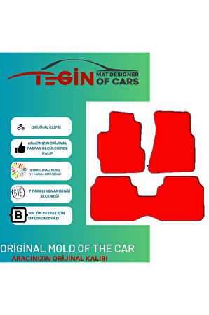 Honda Crv 1 1997-2001 Prime Siyah Halı Bej Kenar Halı Paspas