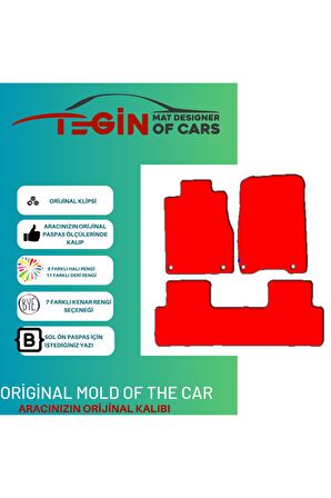 Honda Cvr 4 2012 2016 Prime Siyah Halı Bej Kenar Halı Paspas