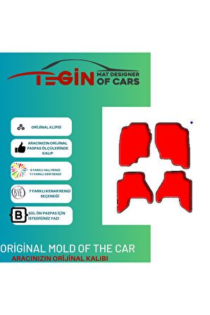 Isuzu D-max 2002-2012 Prime Siyah Halı Bej Kenar Halı Paspas