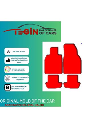 Porsche 911 992 2019+ Prime Siyah Halı Bej Kenar Halı Paspas