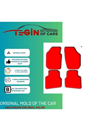 Skoda Roomster 2007 + Prime Siyah Halı Bej Kenar Halı Paspas