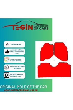 Honda City 2002-2008 Prime Siyah Halı Bej Kenar Halı Paspas