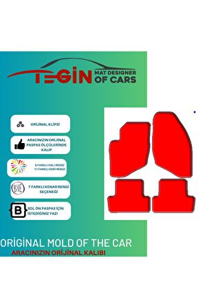 Volvo S60 2001-2010 Prime Siyah Halı Bej Kenar Halı Paspas