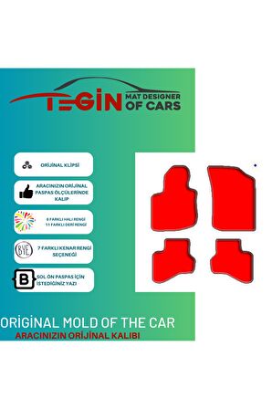 Toyota Aygo 2005 + Prime Siyah Halı Bej Kenar Halı Paspas