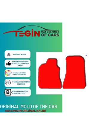 Alfa Romeo Spider Prime Siyah Halı Bej Kenar Halı Paspas