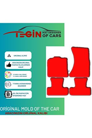 Audi Q5 2008-2017 Prime Siyah Halı Bej Kenar Halı Paspas