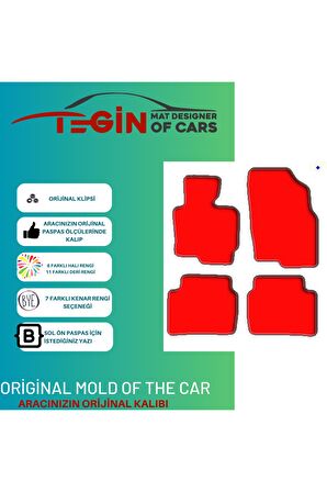 Mazda Cx-5 Serisi Prime Siyah Halı Bej Kenar Halı Paspas