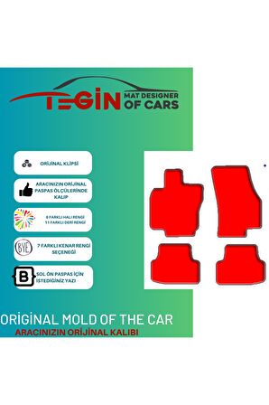 Seat Ateca 2016 + Prime Siyah Halı Bej Kenar Halı Paspas