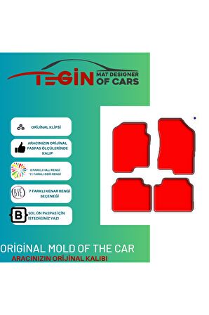 Hyundai Sonata Nf 2005-2009 Prime Siyah Halı Beyaz Kenar Halı Paspas