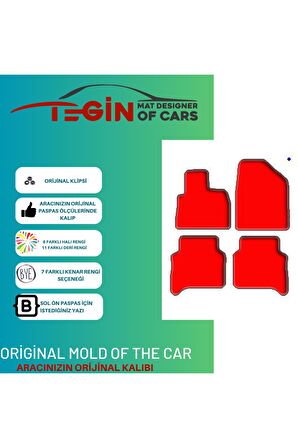 Hyundai Santafe Cm 2006-2012 -5kişilik  Siyah Halı Gri Kenar Halı Paspas
