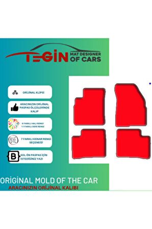 Hyundai Sonata Ef 1998-2005 Prime Siyah Halı Gri Kenar Halı Paspas