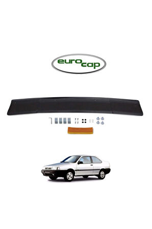 Fiat Tempra Uyumlu Ön Kaput Koruma Rüzgarlığı 3mm Akrilik (ABS) Parlak Siyah Deflektör 1989-2000