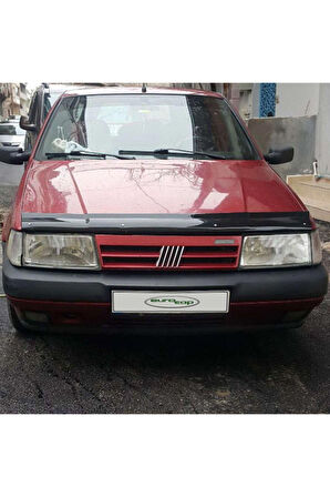 Fiat Tempra Uyumlu Ön Kaput Koruma Rüzgarlığı 3mm Akrilik (ABS) Parlak Siyah Deflektör 1989-2000