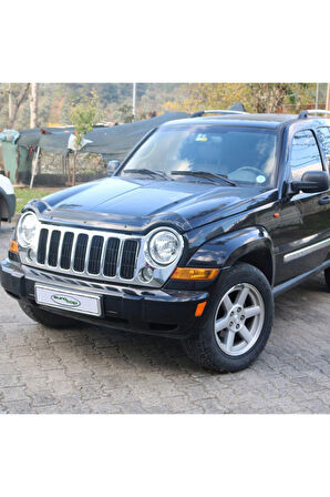 Jeep Cherokee Ön Kaput Koruma Uyumlu  Rüzgarlığı 3mm Akrilik (abs) Parlak Siyah Deflektör 2002-2008