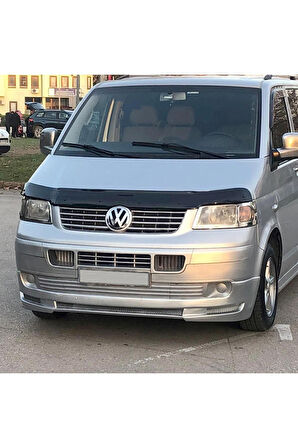 Ön Kaput Koruma Rüzgarlığı Volkswagen Transporter T5 2003-2009 (3MM AKRİLİK (ABS) Parlak Siyah)