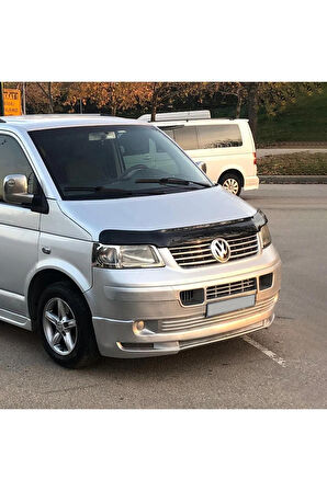 Ön Kaput Koruma Rüzgarlığı Volkswagen Transporter T5 2003-2009 (3MM AKRİLİK (ABS) Parlak Siyah)
