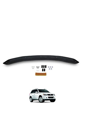 Suzuki Grand Vitera Ön Kaput Koruyucu Rüzgarlık 4mm Akrilik  Piano Black 2006-2012 Uyumlu