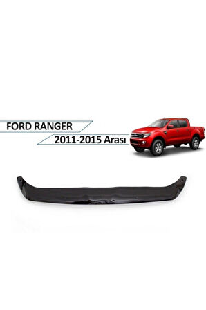 Ford Ranger Kaput Koruma / Kaput Rüzgarlığı 2011-2015 Arası Parlak Siyaj