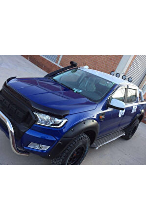 Ford Ranger Kaput Koruma / Kaput Rüzgarlığı 2011-2015 Arası Parlak Siyaj