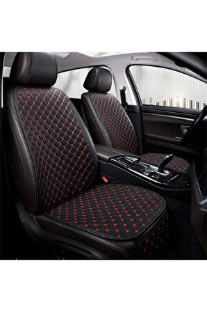Fiesta Serisi Uyumlu 7 Parça Kapitone Koltuk Minder Seti Kolay Kurulum Siyah Siyah