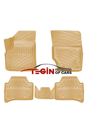 Porsche Cayenne 2008 3D Havuzlu Paspas Bej