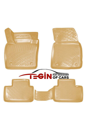 Volvo XC-40 2018 Sonrası 3D Havuzlu Paspas Bej