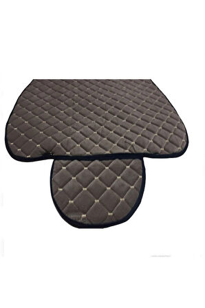 Araba Koltuk Minderi Kumaş Üçlü Koltuk Minderi Terletmez Ergonomik Siyah Mavi