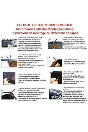 Fiat Doblo 2 Kaput Koruyucu / Koruma 2010 2011 2012 2013 2014 2015