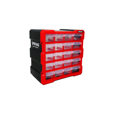 Super-Bag ASR-6006 20'li Küçük Monoblok Çekmece Seti 26.7x15.7x26.2 cm