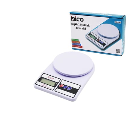 İBİCO İ11-007 SF-400 Dijital & Pilli Mutfak Terazisi Tartı (10kg/1g)