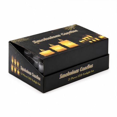 Smokeless Candle Yakut-9458 Orta Boy Damlalı Akan Mum Modeli Pilli LED Mum