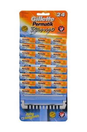 Permatik Banyo Saplı Jilet Kartela 48'li x 20 Paket