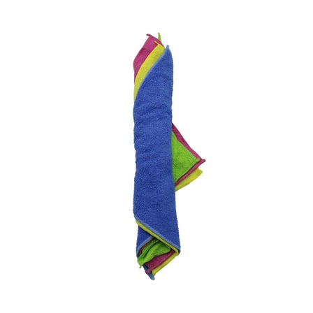 Pi Cup Overlok 4 Parça Dürüm & Yuvarlak Sarım 30x30cm Mikrofiber Temizlik Bezi