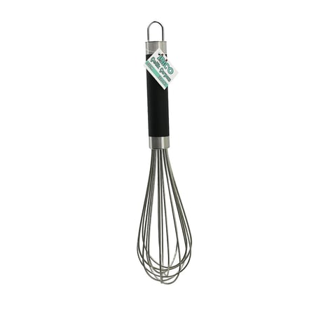 İbico İ22-061 30cm Siyah Silikon Kaplı Krom Saplı Metal Çırpıcı