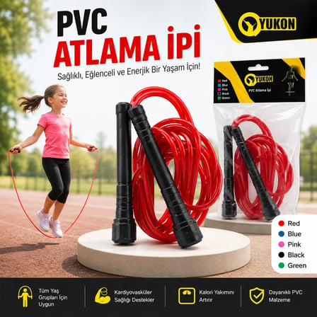 Yukon PJR-101-102 PVC Atlama İpi - Renkli