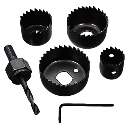 DMAX DMX-4127 6 Parça Buat Açma Panç Seti (32-38-44-54mm & 3/8 Hex & Anahtar)