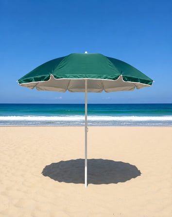 Skybelt SKY-122 Plaj Şemsiyesi 170 cm Saplı - 85x85 cm Çap 8 Telli Fiberglass Tek Renk
