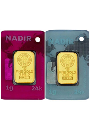 Tuğrul Kuyumculuk 2 Adet 1 gr 24 Ayar gram Altın