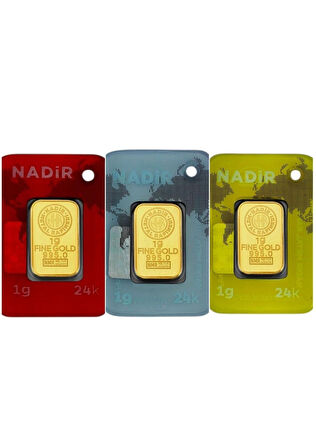 Tuğrul Kuyumculuk 3 Adet 1 Gr 24 Ayar Gram Altın