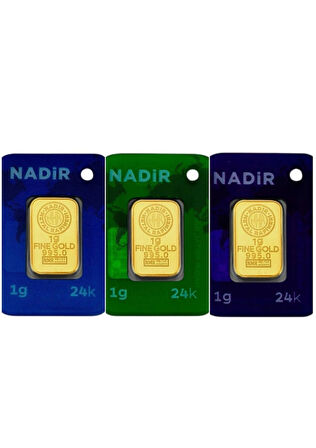 Tuğrul Kuyumculuk 3 Adet 1 Gr 24 Ayar Gram Altın