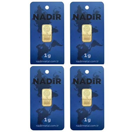 Tuğrul Kuyumculuk 4 Adet 1 Gr 24 Ayar Gram Altın 
