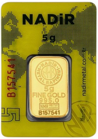 Tuğrul Kuyumculuk 5 Gram 24 Ayar Külçe Altın IAR