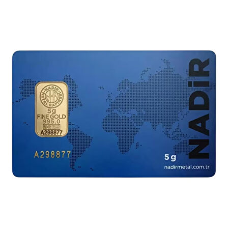 Tuğrul Kuyumculuk 5 Gram 24 Ayar Külçe Altın IAR